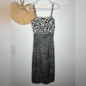 lulus animal print slip dress